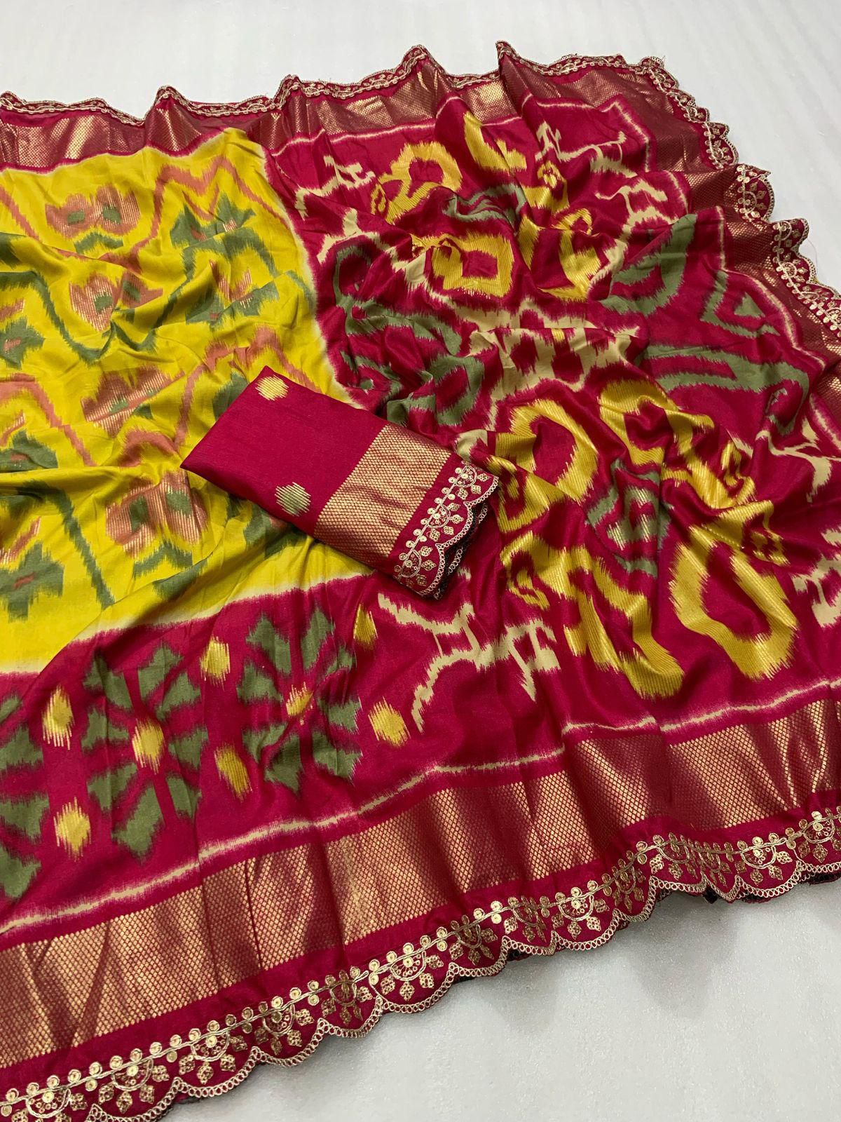 31_Ikkat Design Silk Saree