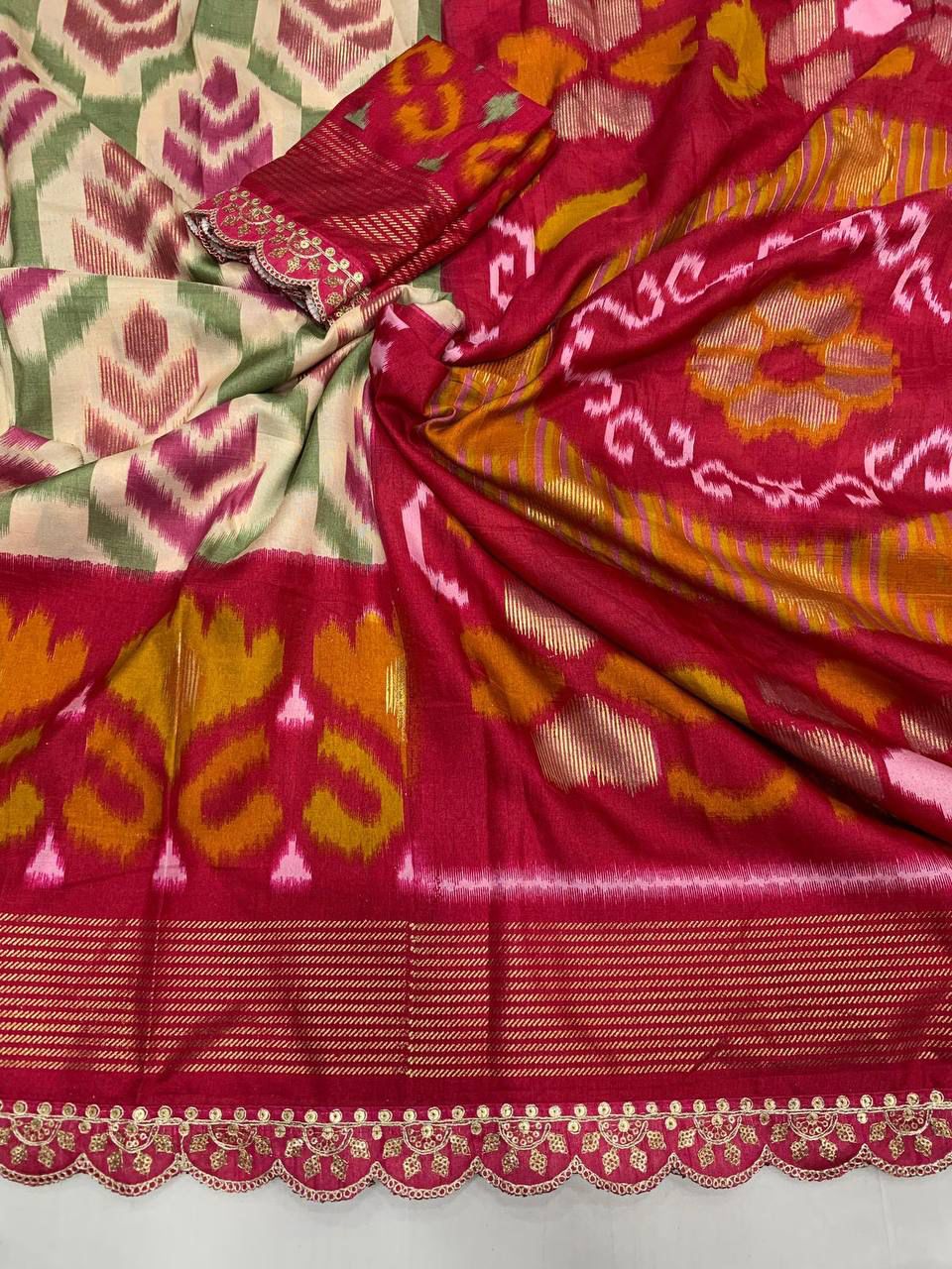 31_Ikkat Design Silk Saree