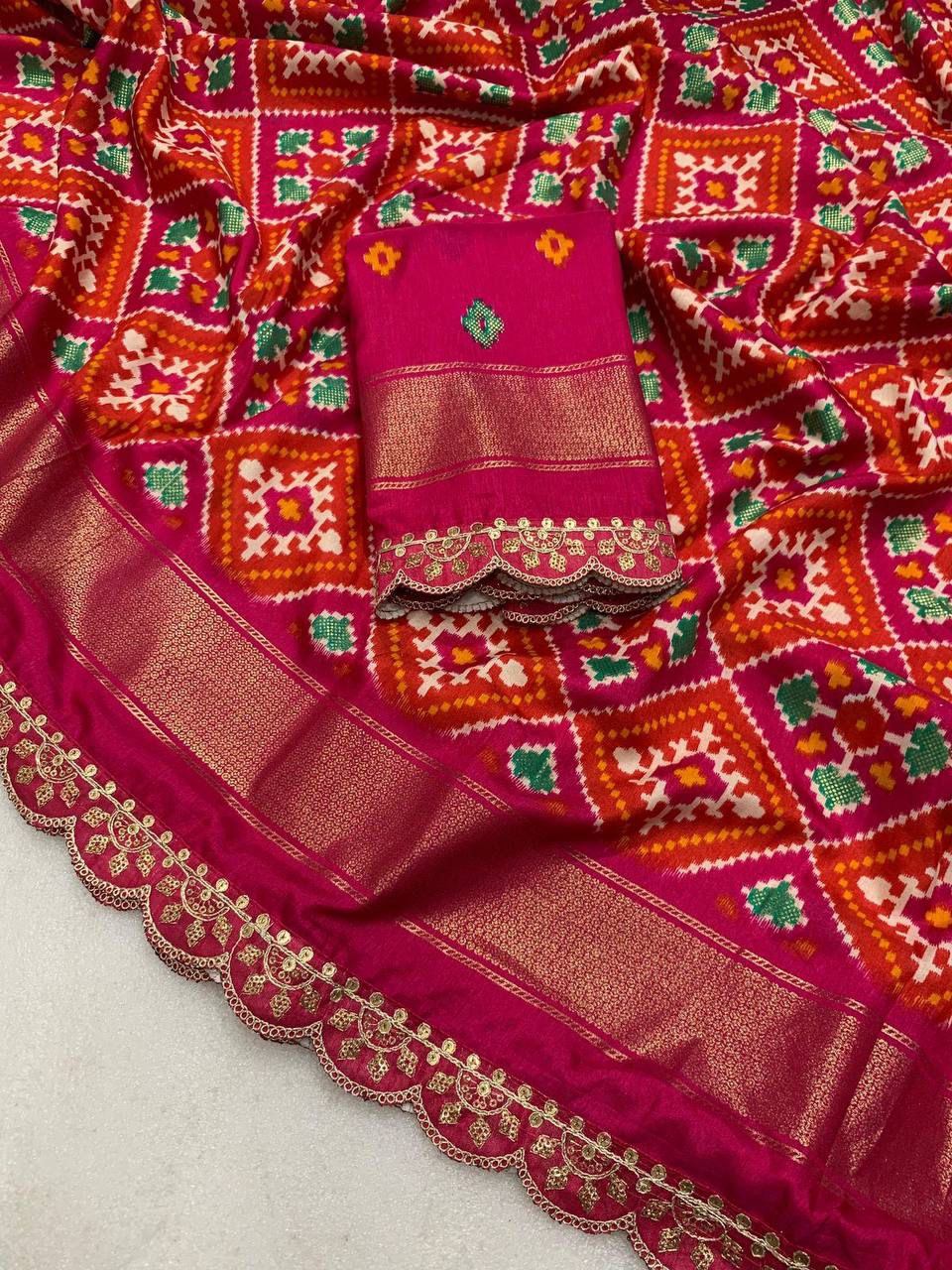 31_Ikkat Design Silk Saree