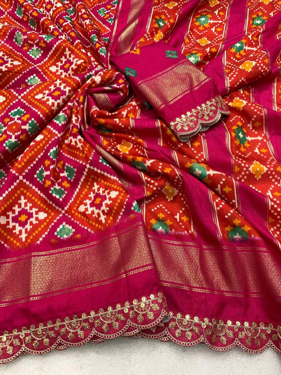 31_Ikkat Design Silk Saree