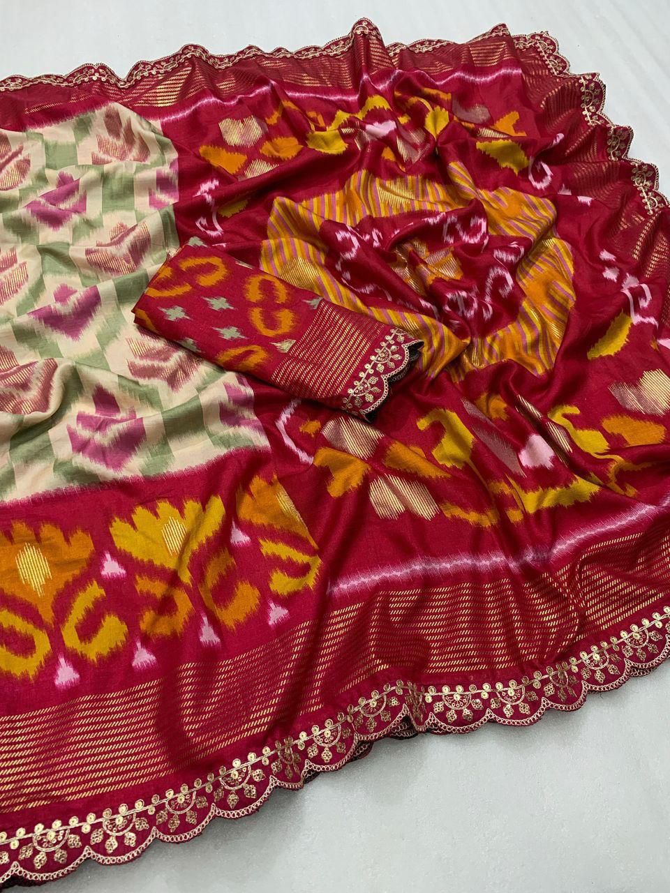 31_Ikkat Design Silk Saree
